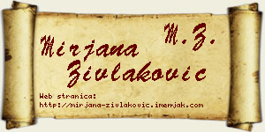 Mirjana Zivlaković vizit kartica